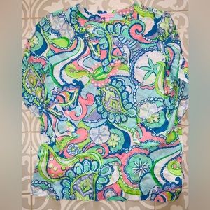 Lilly Pulitzer Multi Conch Republic Top size-M